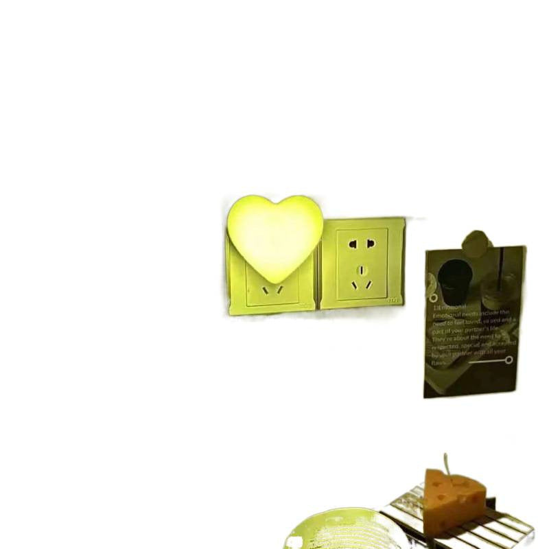 Heart-Shaped Plug-in Ambient Night Light with Soft LED Lighting | Kelmera
