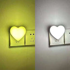 Heart-Shaped Plug-in Ambient Night Light with Soft LED Lighting | Kelmera
