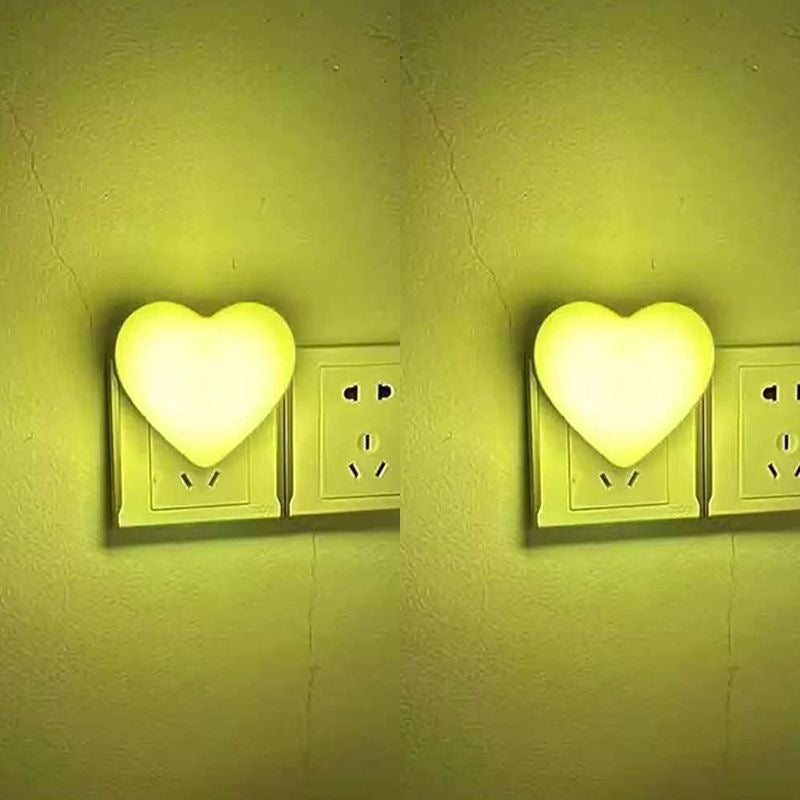 Heart-Shaped Plug-in Ambient Night Light with Soft LED Lighting | Kelmera