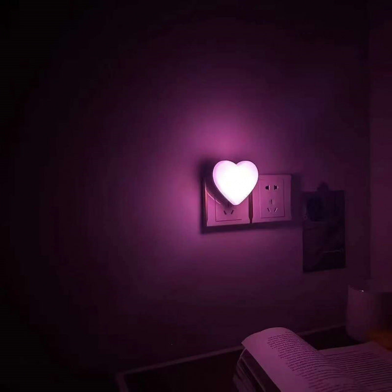 Heart-Shaped Plug-in Ambient Night Light with Soft LED Lighting | Kelmera