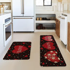Heart-Themed Kitchen Runner Mat | Kelmera
