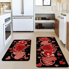 Heart-Themed Kitchen Runner Mat | Kelmera