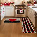 Heart-Themed Kitchen Runner Mat | Kelmera
