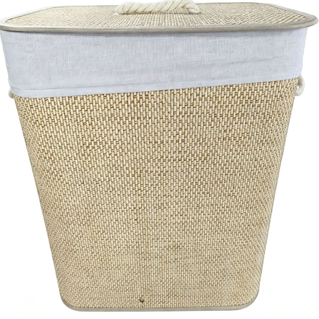 High-Quality Bamboo Laundry Container with Lid | Kelmera