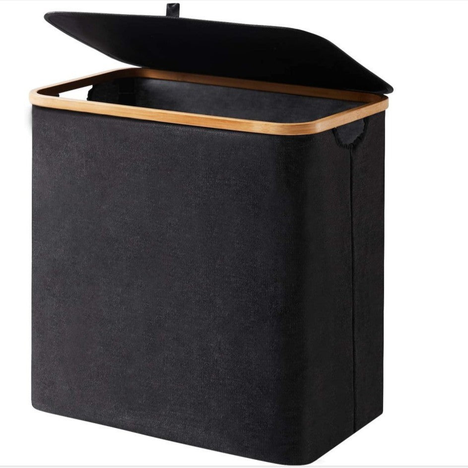 High-Quality Laundry Basket with Bamboo Lid | Kelmera