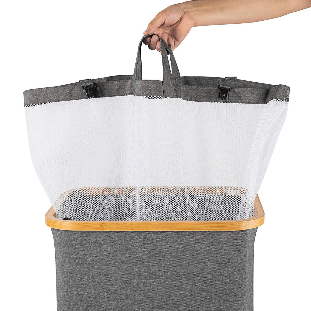 High-Quality Laundry Basket with Bamboo Lid | Kelmera