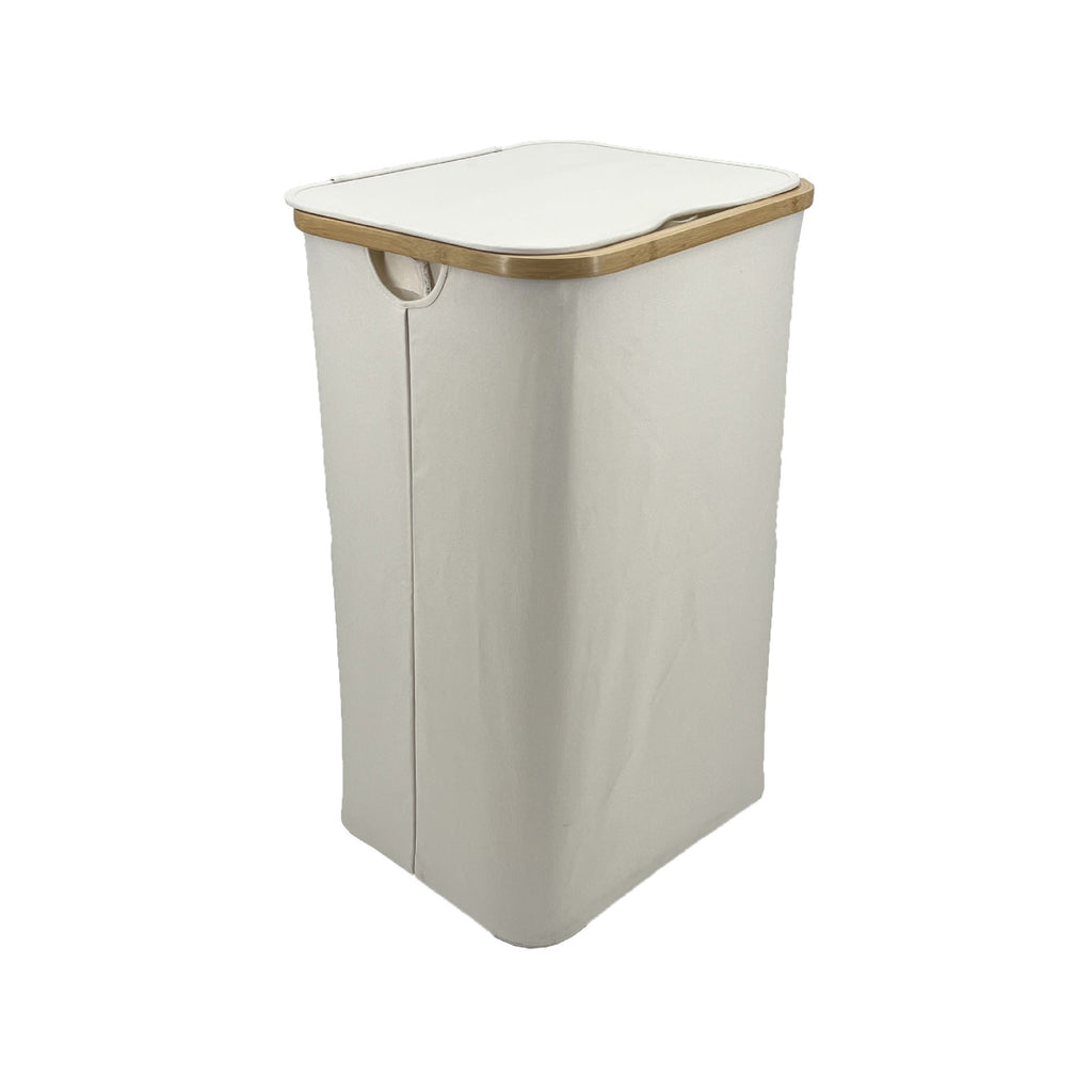 High-Quality Laundry Basket with Bamboo Lid | Kelmera