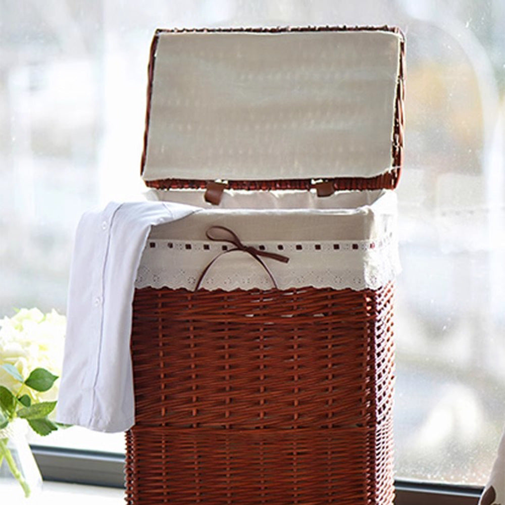 High-Quality Laundry Basket with Elegant Fabric Lining | Kelmera
