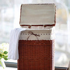 High-Quality Laundry Basket with Elegant Fabric Lining | Kelmera