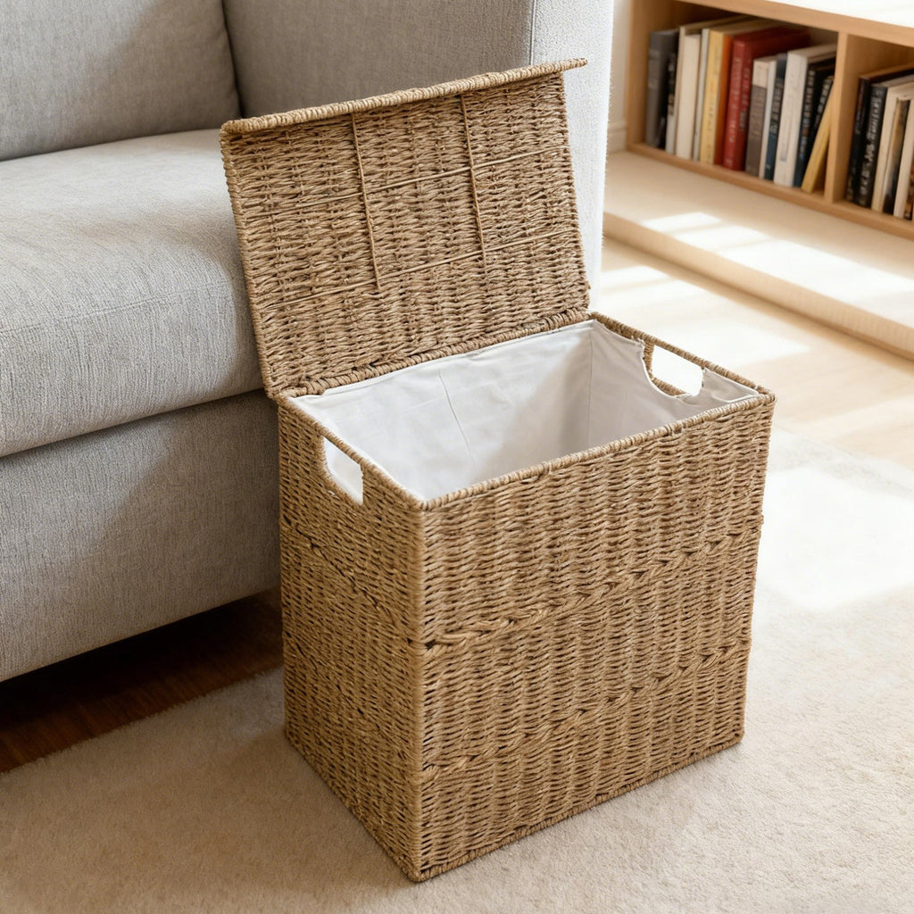 High-Quality Laundry Basket with Lid and Handles | Kelmera