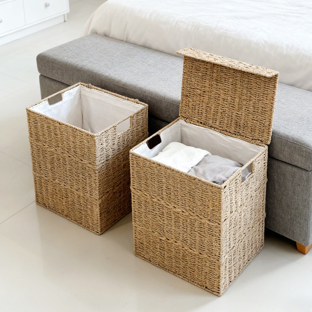High-Quality Laundry Basket with Lid and Handles | Kelmera