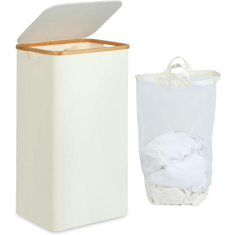 High-Quality Laundry Basket with Removable and Washable Inner Bag | Kelmera