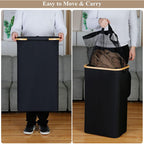 High-Quality Laundry Basket with Removable and Washable Inner Bag | Kelmera