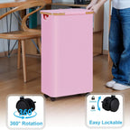 High-Quality Laundry Container with Bamboo Lid and Practical Carrying Handle | Kelmera