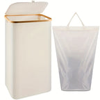 High-Quality Laundry Container with Modern Lid and Removable Inner Bag | Kelmera