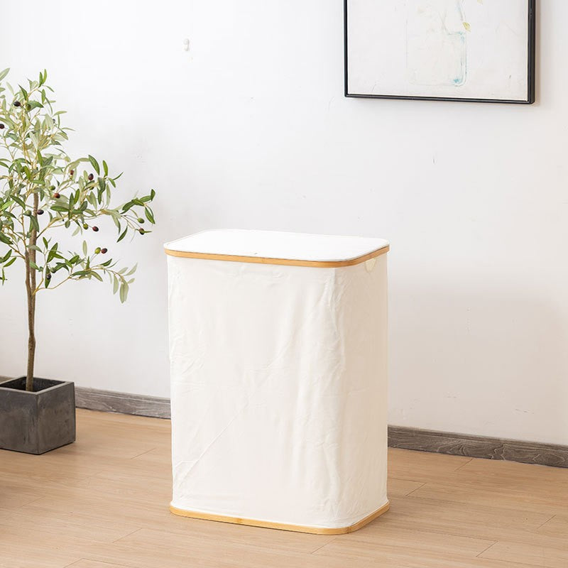 High-Quality Laundry Container with Practical and Modern Bamboo Lid | Kelmera