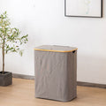 High-Quality Laundry Container with Practical and Modern Bamboo Lid | Kelmera