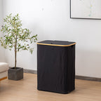 High-Quality Laundry Container with Practical and Modern Bamboo Lid | Kelmera
