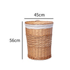 High-Quality Round Laundry Basket with Lid | Kelmera