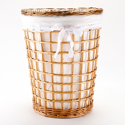 High-Quality Round Laundry Basket with Lid | Kelmera