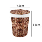 High-Quality Round Laundry Basket with Lid | Kelmera