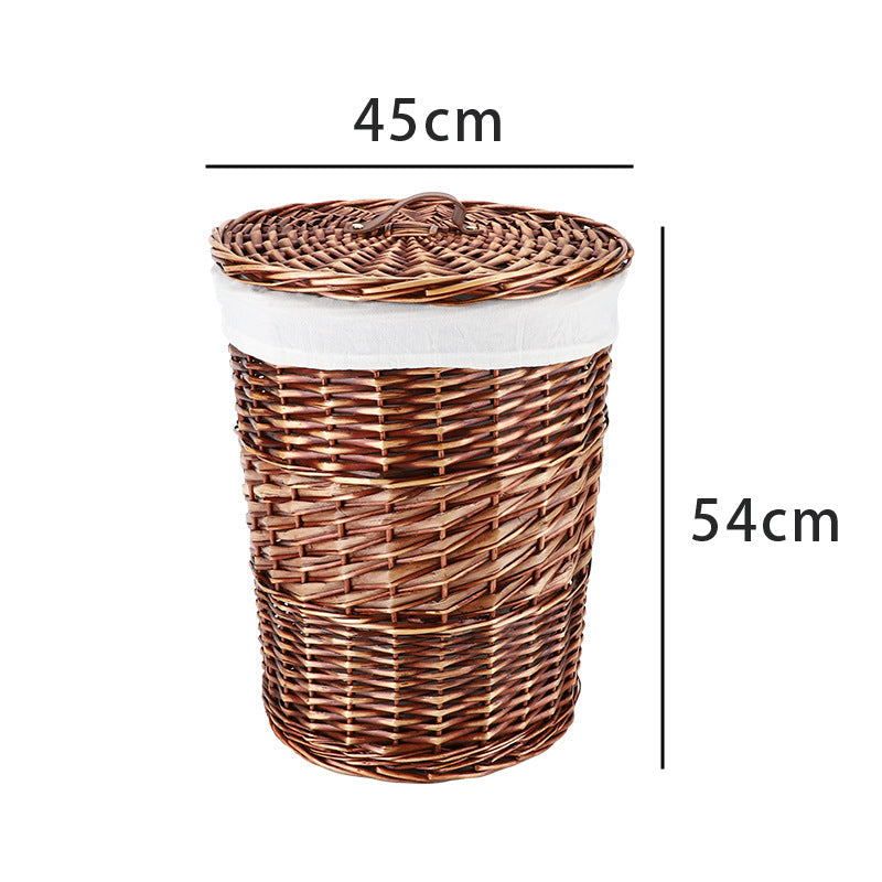 High-Quality Round Laundry Basket with Lid | Kelmera