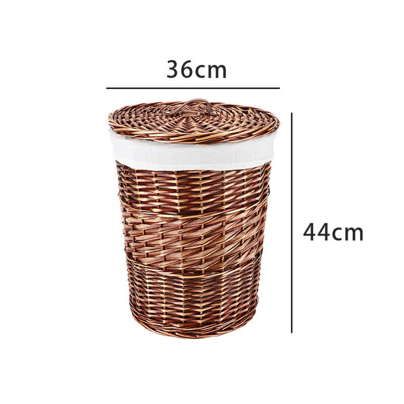 High-Quality Round Laundry Basket with Lid | Kelmera