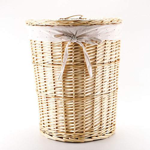 High-Quality Round Laundry Basket with Lid | Kelmera