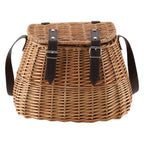 High-Quality Shopping Basket with Leather Handles | Kelmera