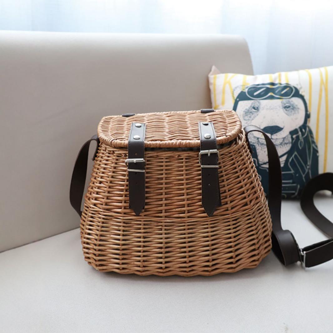 High-Quality Shopping Basket with Leather Handles | Kelmera