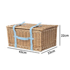 High-Quality Storage Basket with Leather Handles | Kelmera