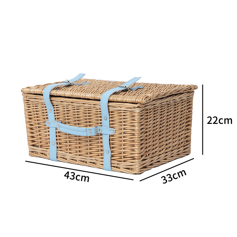 High-Quality Storage Basket with Leather Handles | Kelmera