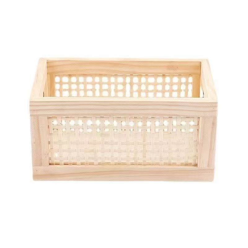 High-Quality Storage Basket with Rattan Details | Kelmera