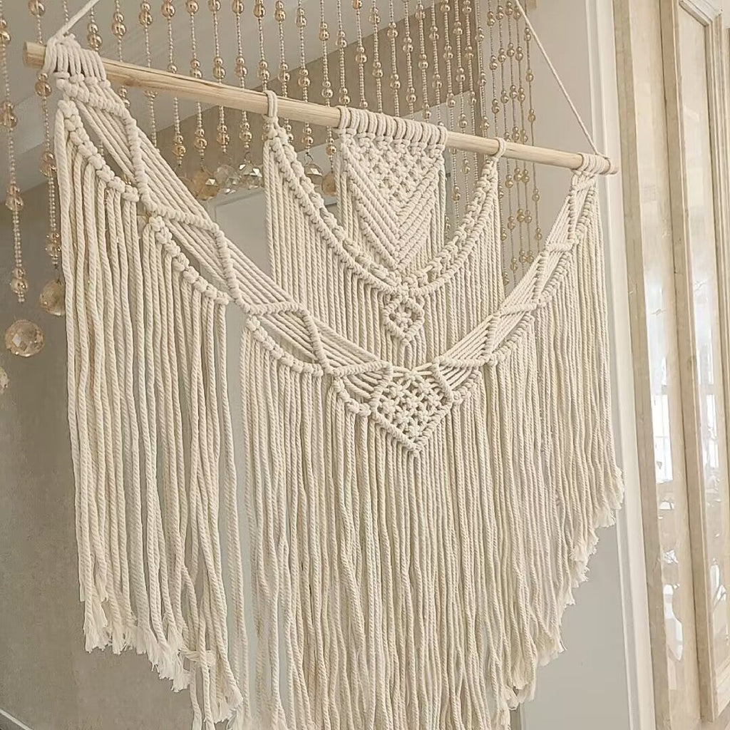 Home Decor Macrame Wall Hanging Off White | Kelmera