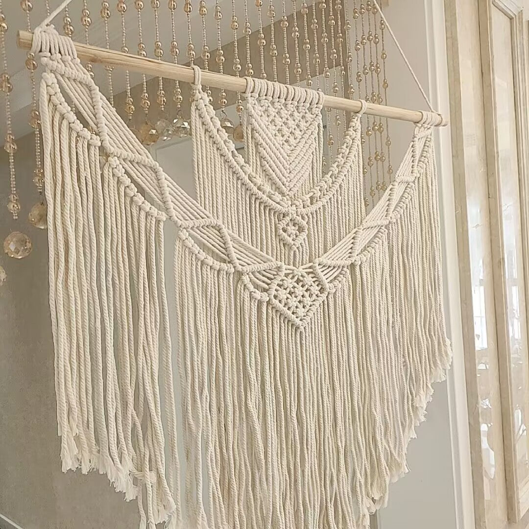 Home Decor Macrame Wall Hanging Off White | Kelmera