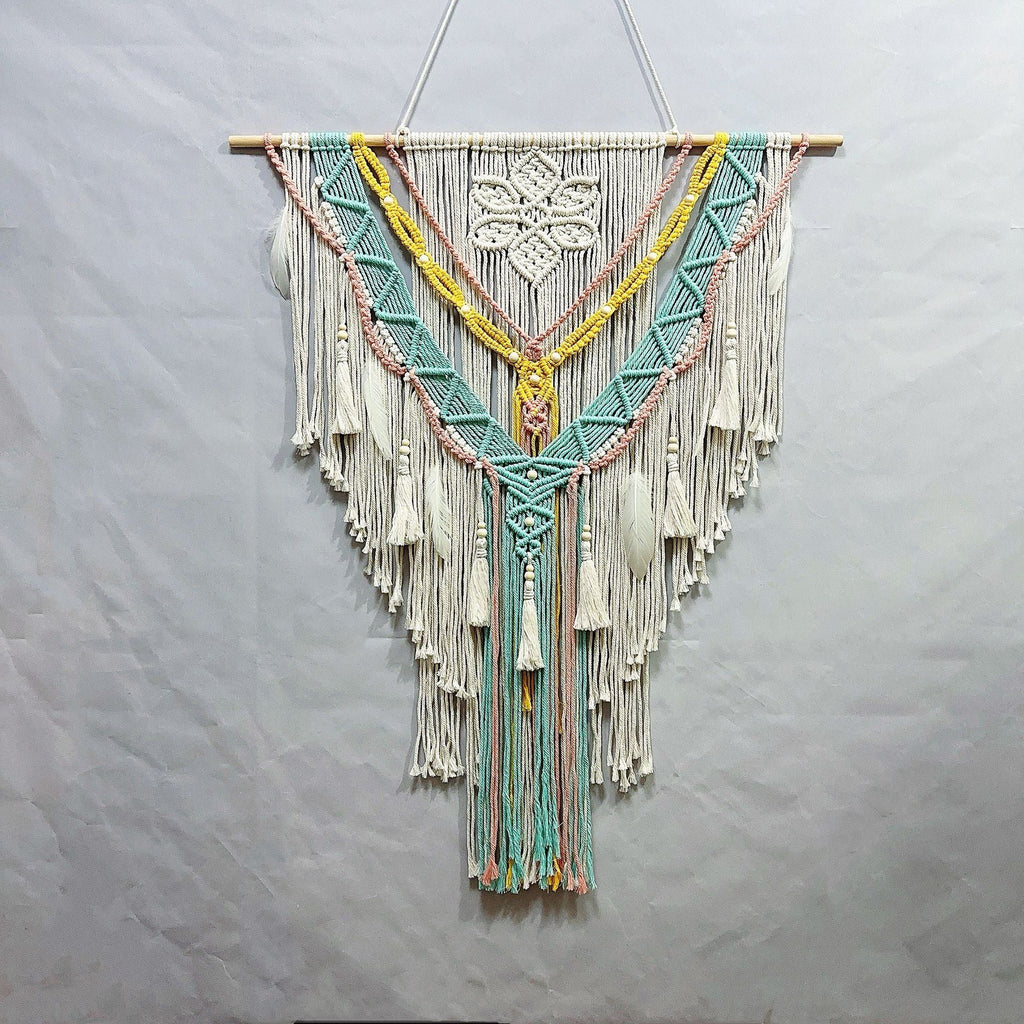Home Decorative Macrame Wall Hanging Sky Blue | Kelmera