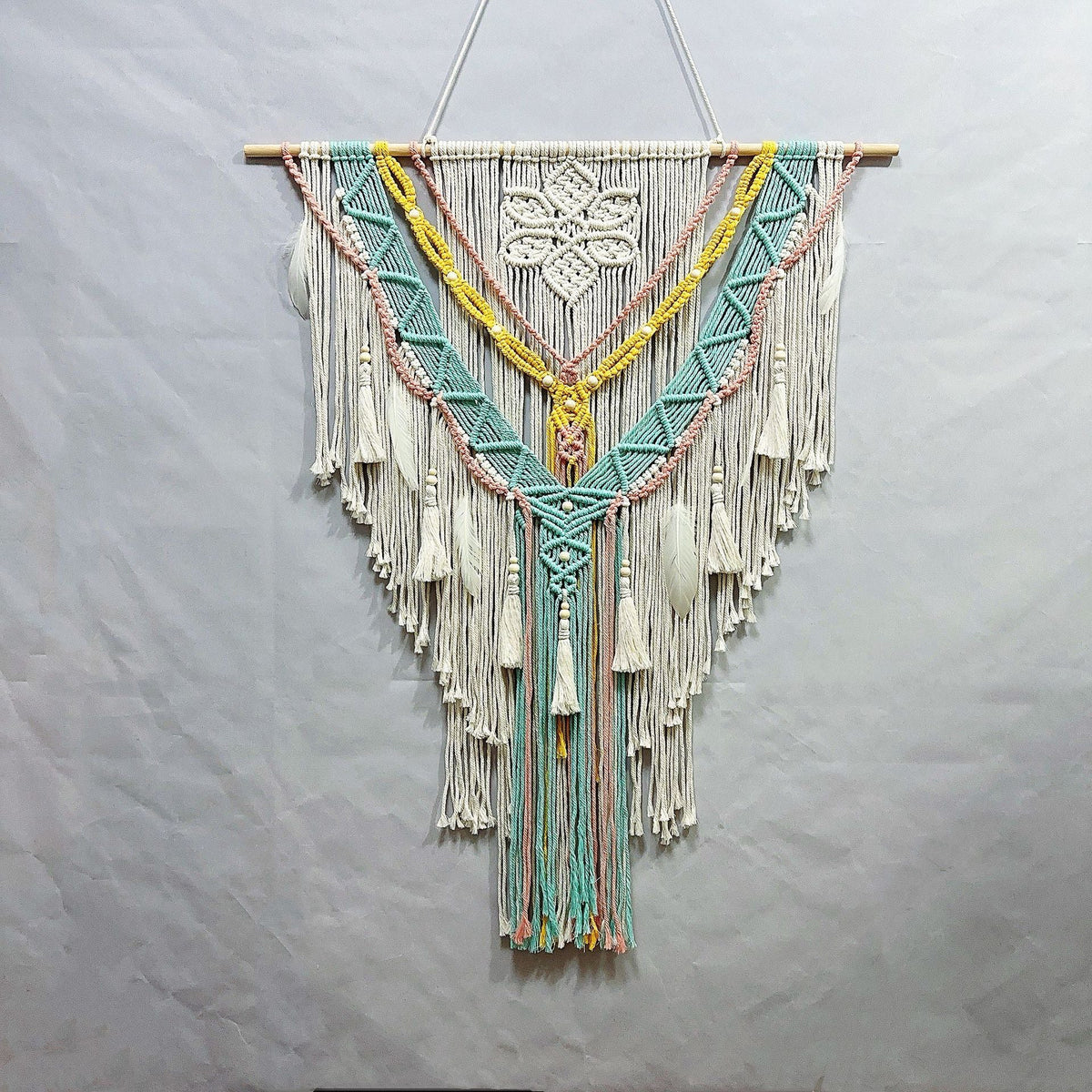 Home Decorative Macrame Wall Hanging Sky Blue | Kelmera
