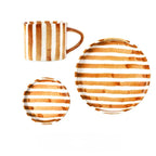 Inmura Ceramic Paul Plate and Mug Set - 3Pcs