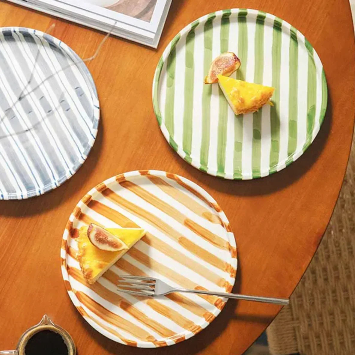Inmura Ceramic Paul Plate and Mug Set - 3Pcs