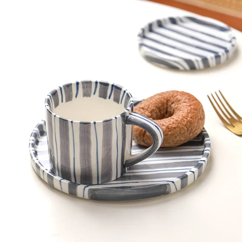 Inmura Ceramic Paul Plate and Mug Set - 3Pcs