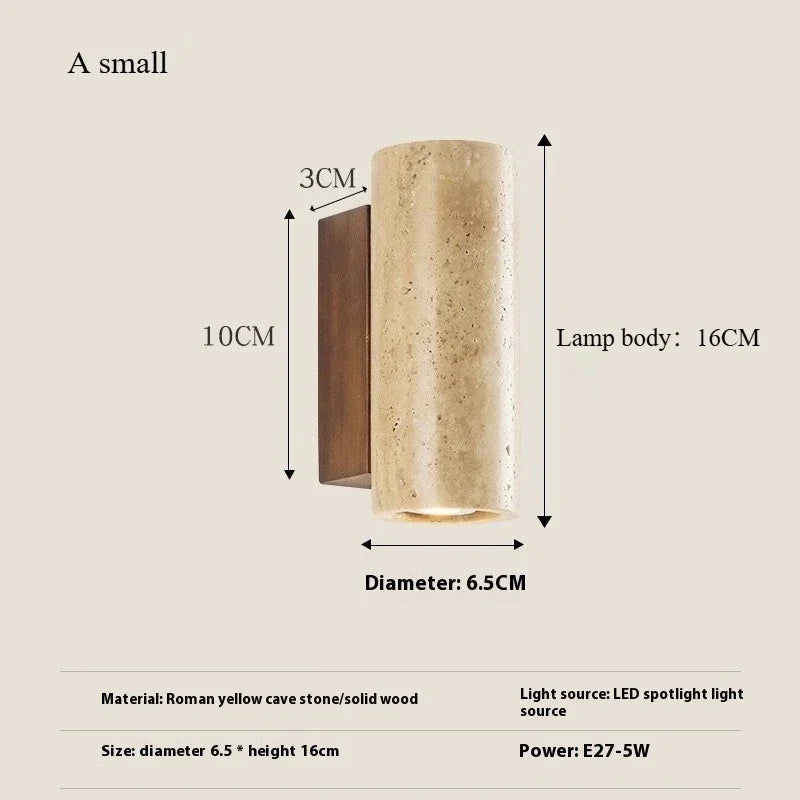 Jalndola Travertine Wall Lamp