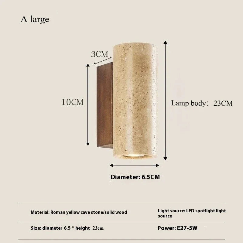 Jalndola Travertine Wall Lamp