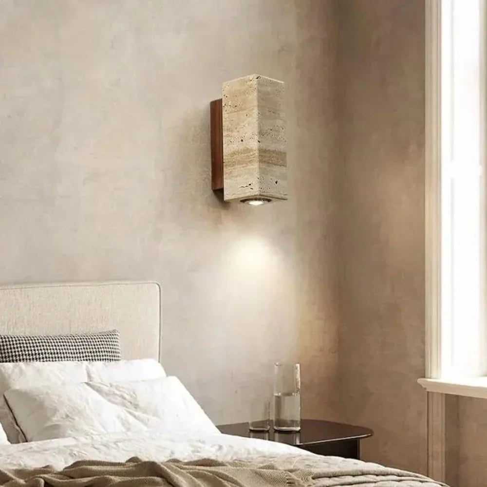 Jalndola Travertine Wall Lamp