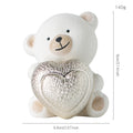 Kawaii Bear Figurine with Heart | Kelmera