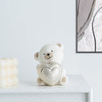 Kawaii Bear Figurine with Heart | Kelmera