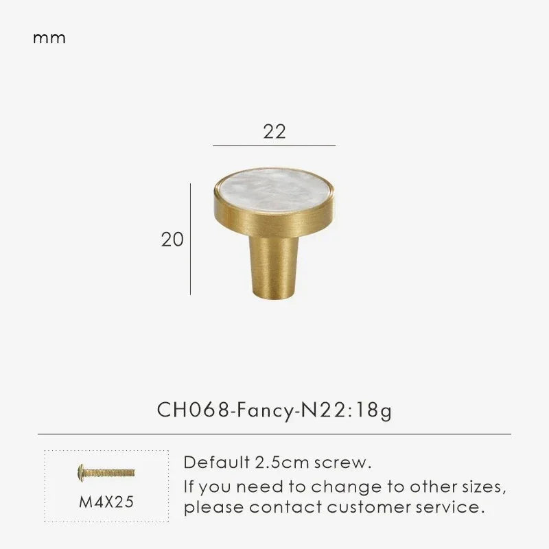 Kernarno Brass Knobs