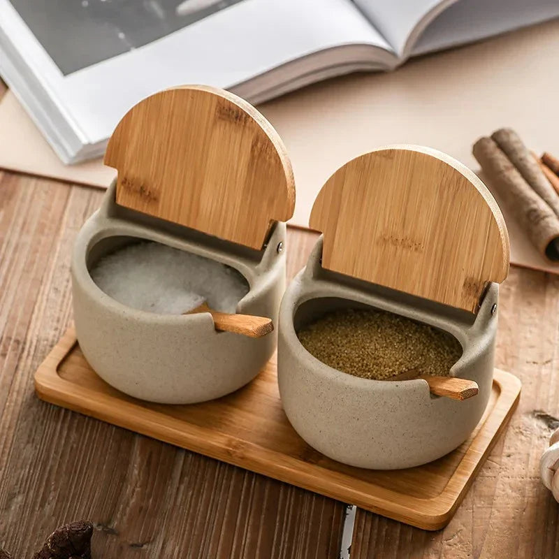 Keruna Ceramic Seasoning Jar Set