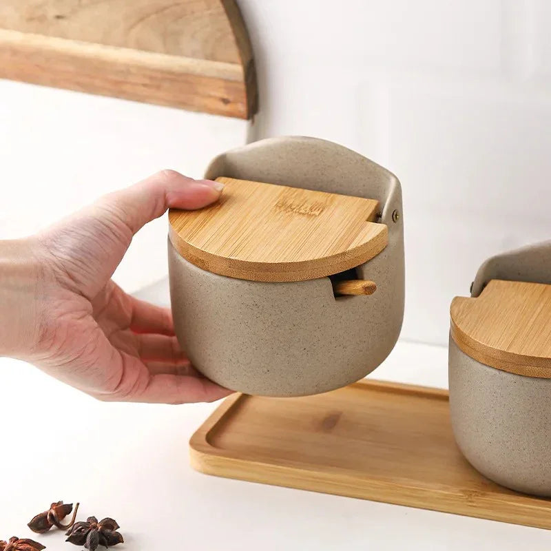 Keruna Ceramic Seasoning Jar Set