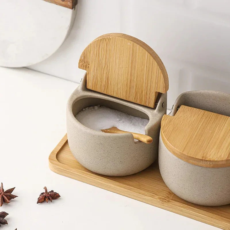 Keruna Ceramic Seasoning Jar Set