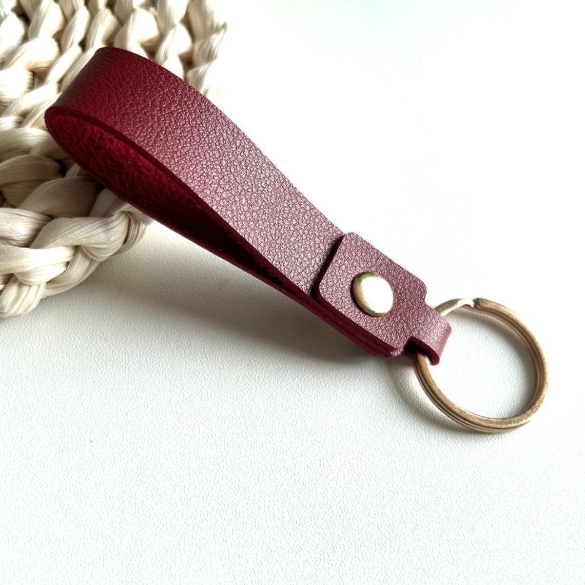 Keychain Holder Grey Pink | Kelmera